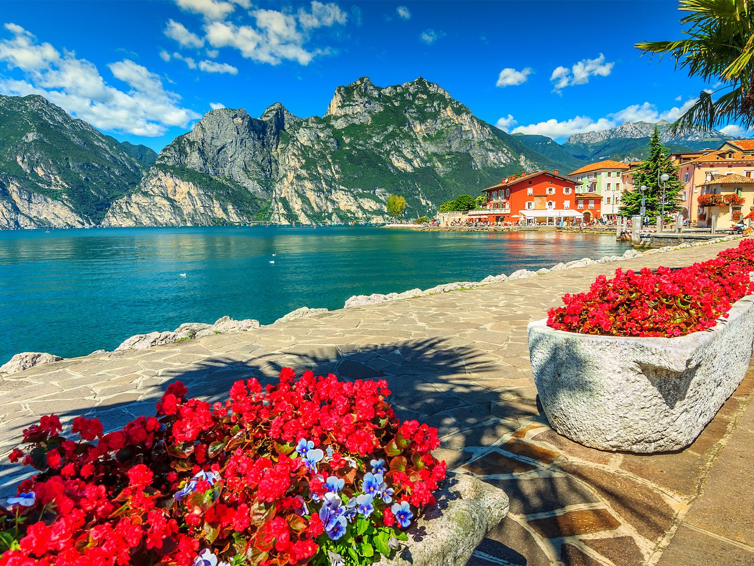Torbole lakeside promenade, Lake Garda